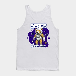 Bear Astronaut in Space Tank Top